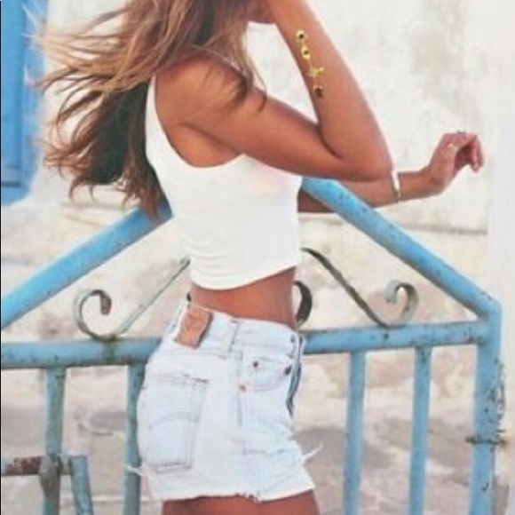 SOLD OUT Custom Levi Cutoffs - Picture 5 of 8